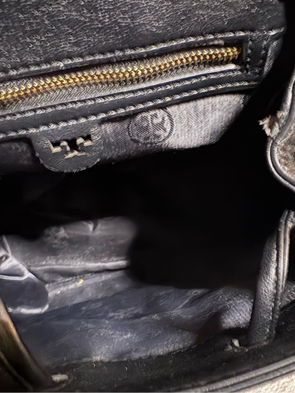 Tory Burch Black Quilted Tassel Drawstring Mini Backpack - Picture 9 of 9